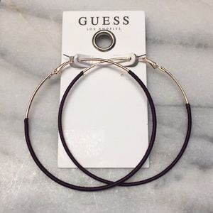 Guess Los Angeles hoop earrings
